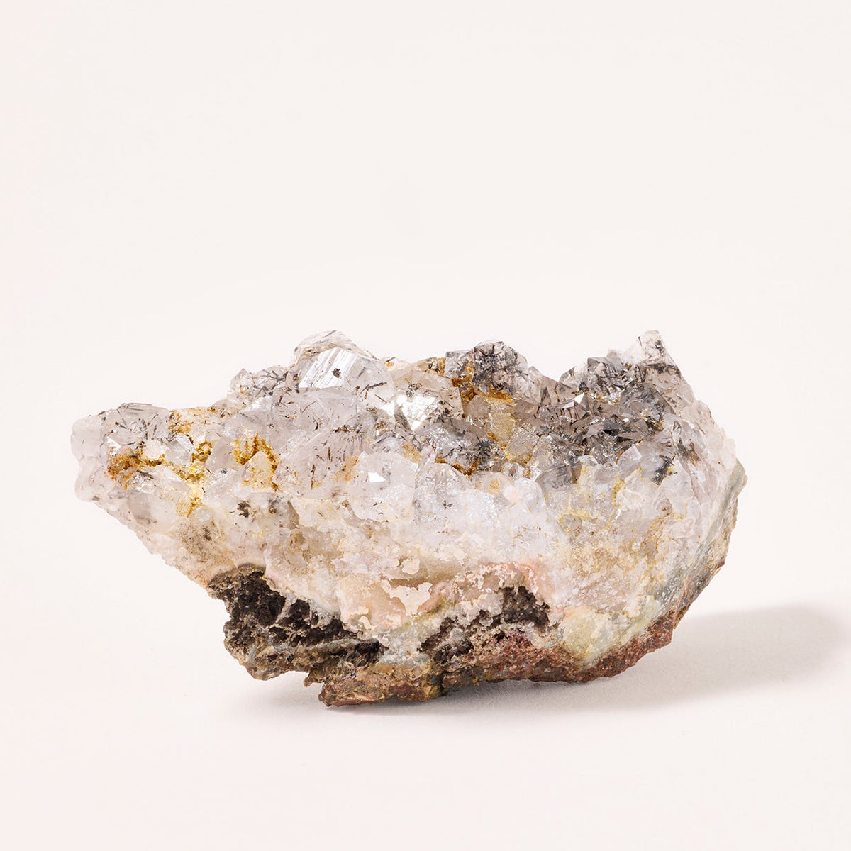 Mineral sample on a white background