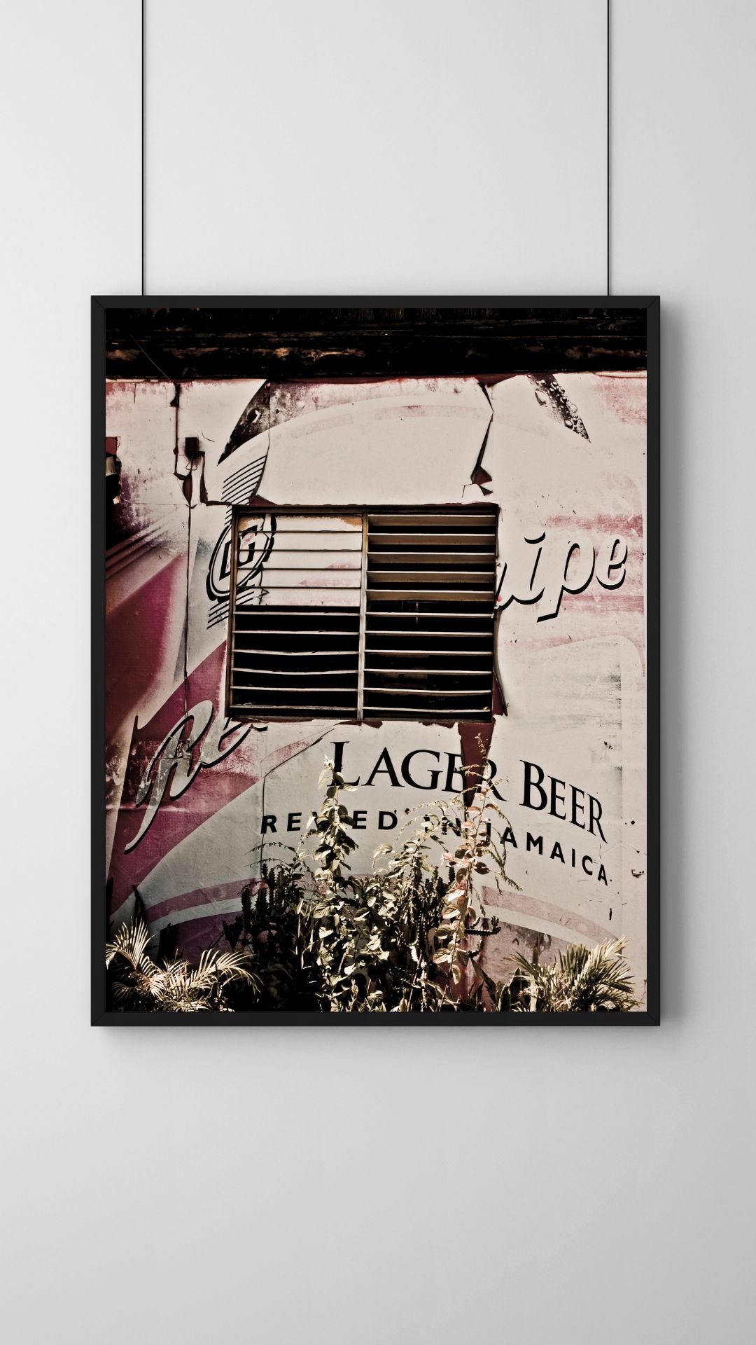 Red Stripe | Framed Colour Photographic Print