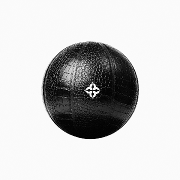Black spinning basketball