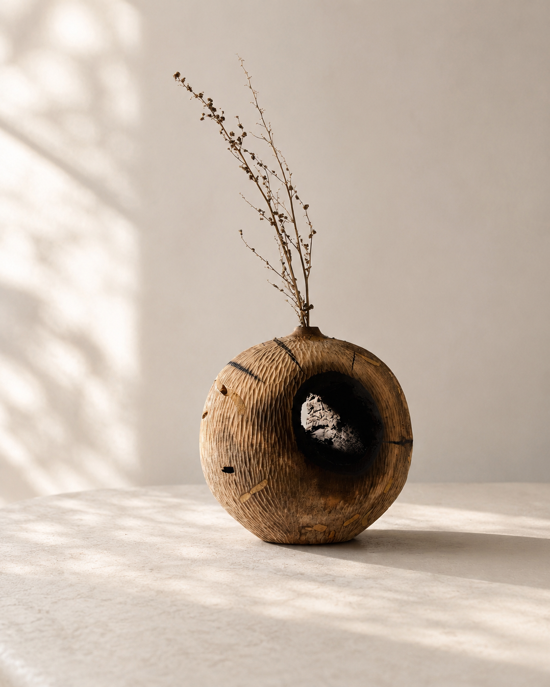 Carved Vase – Persimmon Tree